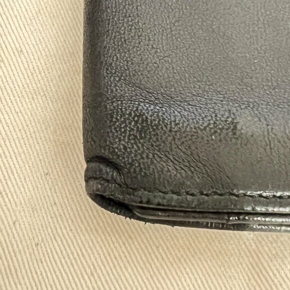 $1069 Authentic LOEWE Unisex Black Leather Long Bifold Wallet 7.4 X 3.6 X 0.4 - Picture 12 of 12